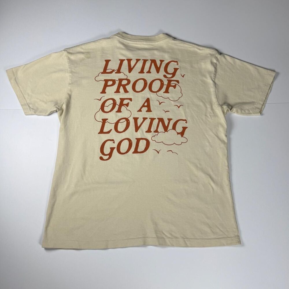 Unbranded Men's Cream and Tan T-shirt - Picture 3 of 3